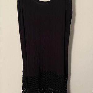 Bailey 44 Black Maxi dress with Crochet Detail